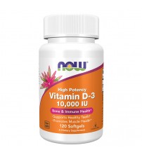 Вітамін D3 Now Foods Vitamin D-3 High Potency 10000 IU 120caps